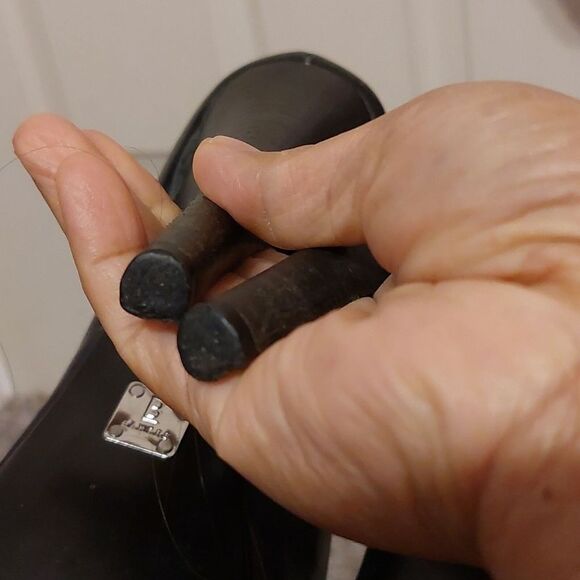 BAKERS Sofie Black Leather Platform Pumps Size 7.5 - Picture 7 of 9